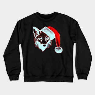 Glowing Christmas Fox Crewneck Sweatshirt